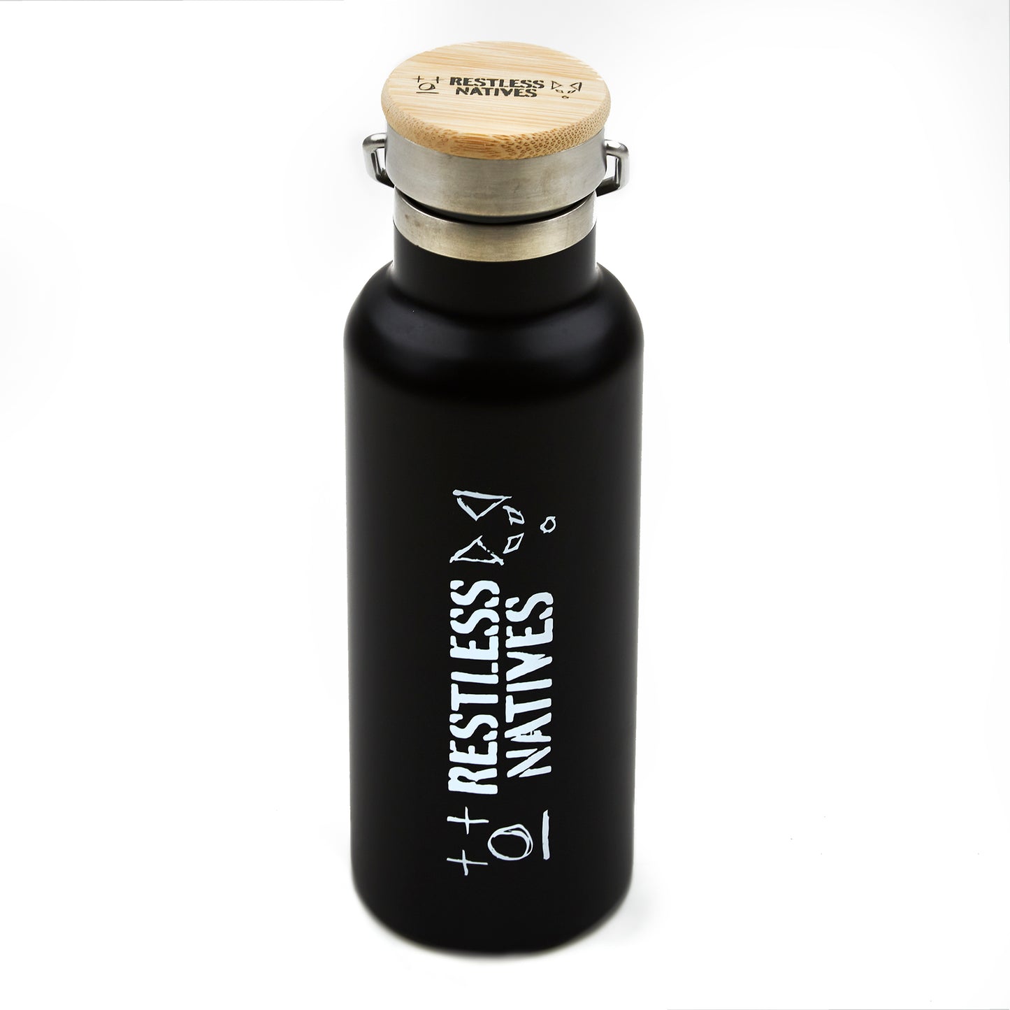 Restless Natives Water Bottle Black