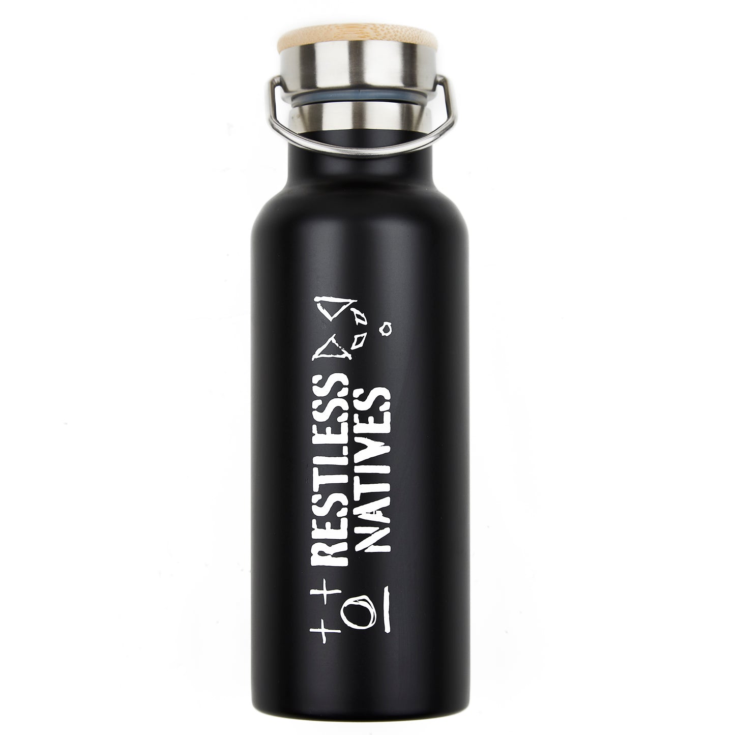 Restless Natives Water Bottle Black